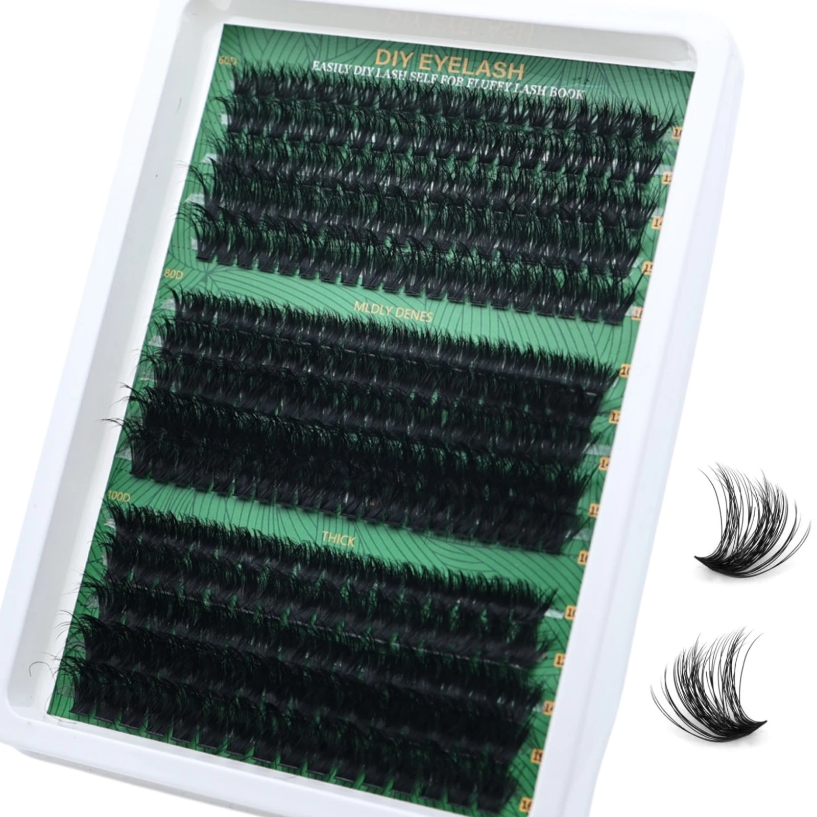 D Curl Cluster Lashes Mixed Individual False Eyelashes Fluffy Thick DIY Home Eyelash Extension Makeup