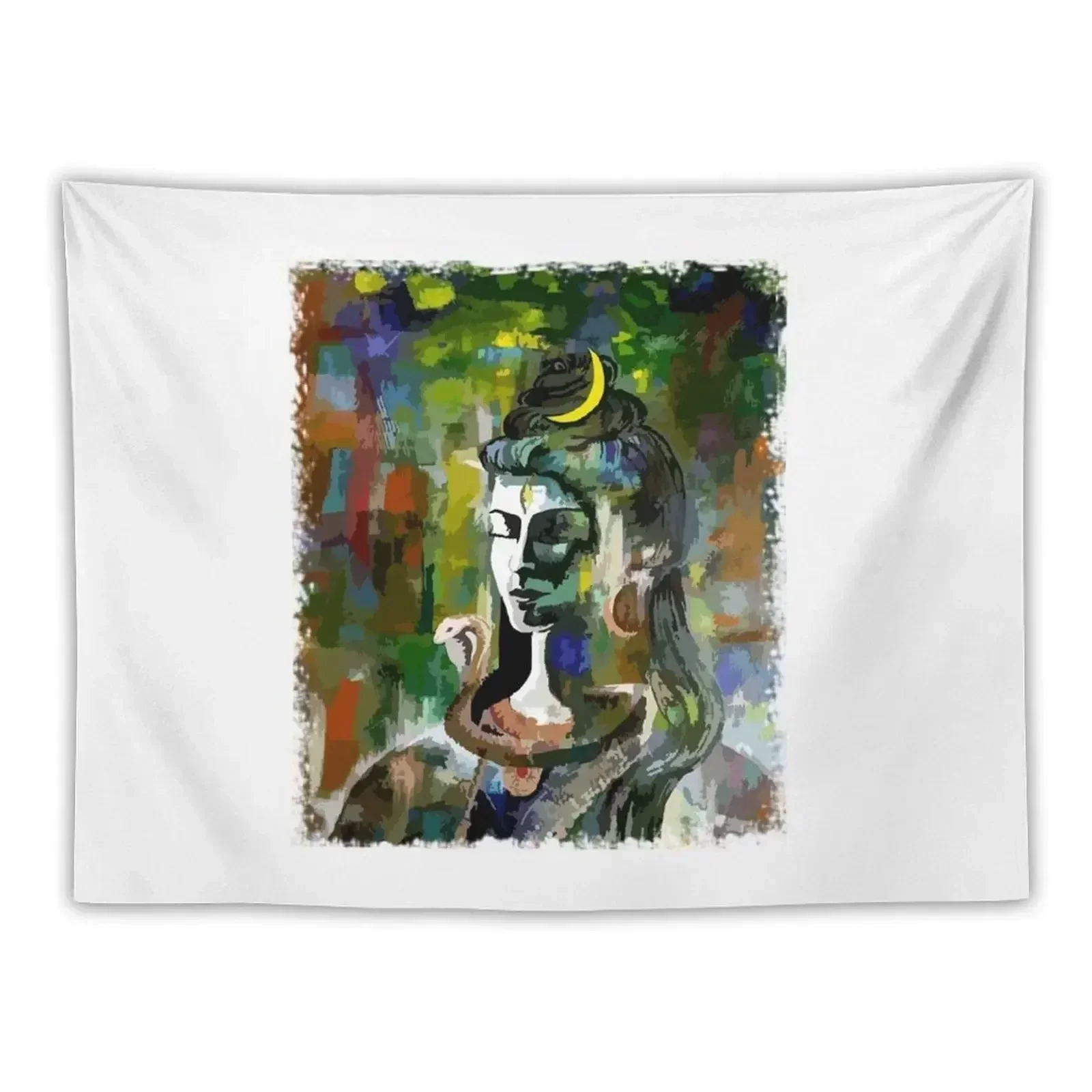 

LOrd Shiva handpainted and digitised Tapestry Wall Hanging Decor Home Decorations Aesthetic Tapestry