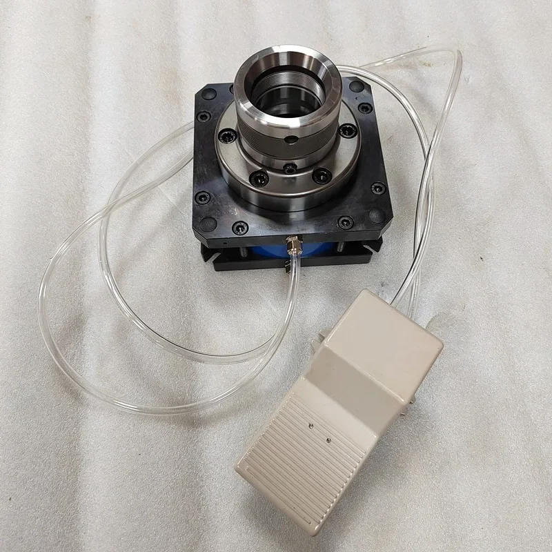Pneumatic clamp seat, hydraulic clamp seat dual-purpose fixture, for cylinder diameter 160 sets of drilling and milling machines view 5