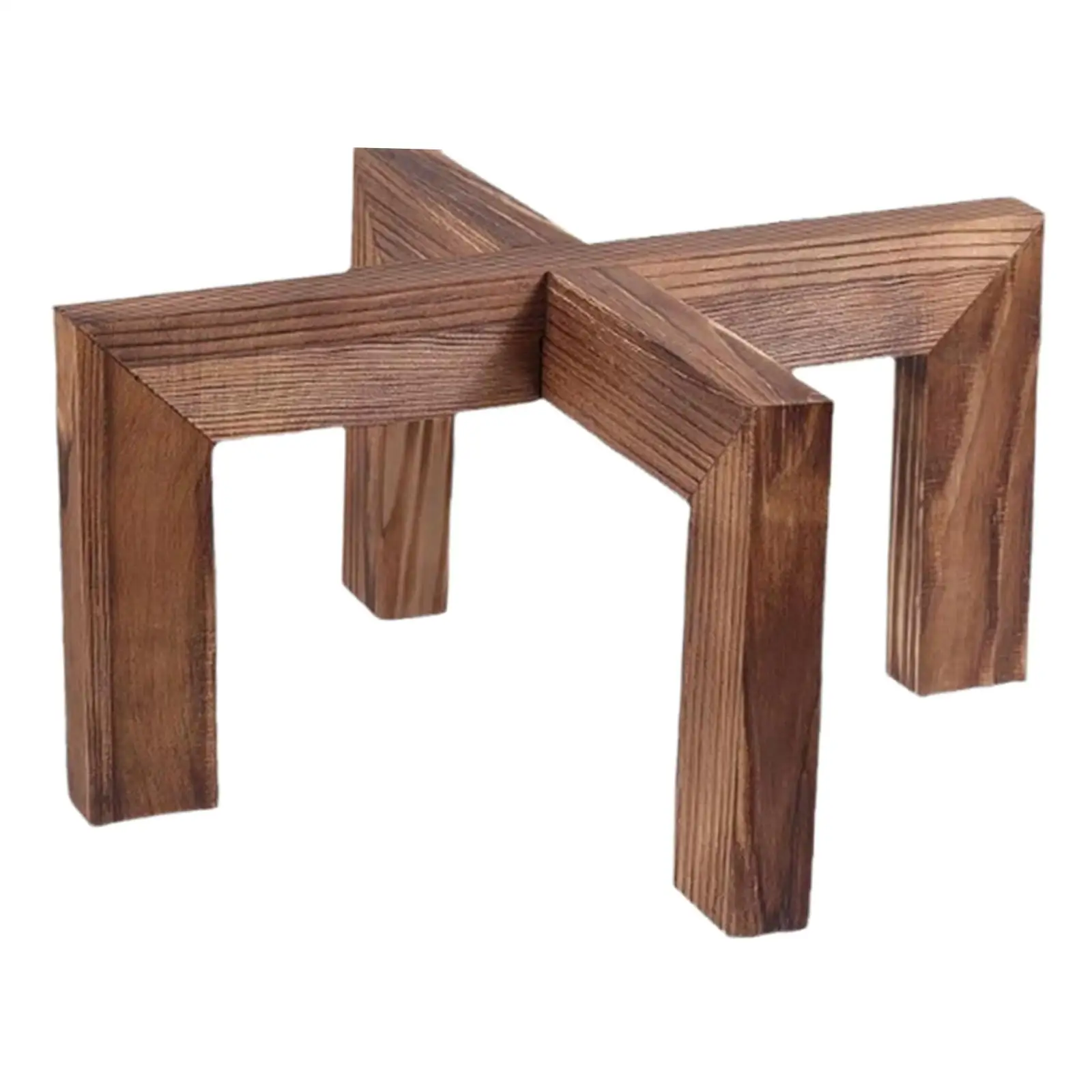 Wood Plant Stand Rustic Creative Plant Rack Home Decoration Plant Display Shelf for Garden Indoor Outdoor Kitchen Patio Office