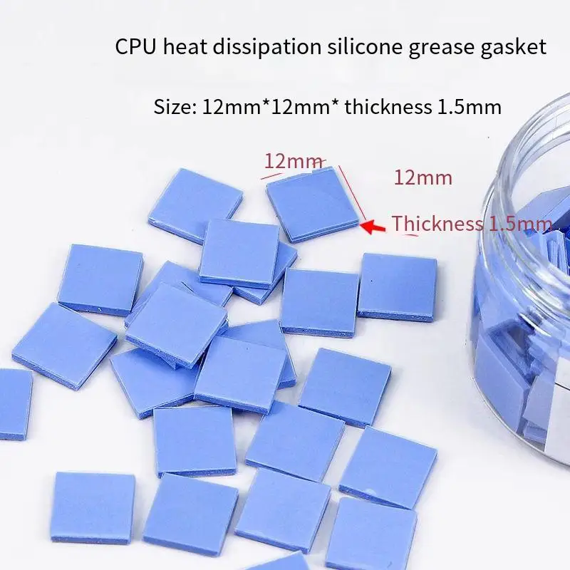 

Thermal Pad Self Adhesive Double Side Protective Film Conductive Silicone Grease Gasket for Laptop Notebook Northbridge IC Chip