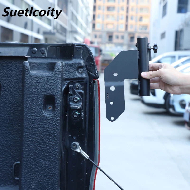 

Suetlcoity For Ford Ranger Wildtrak T6 T7 T8 2015-2022 Carbon Steel Car Tail Door Antenna Flagpole Bracket Trim Car Accessories