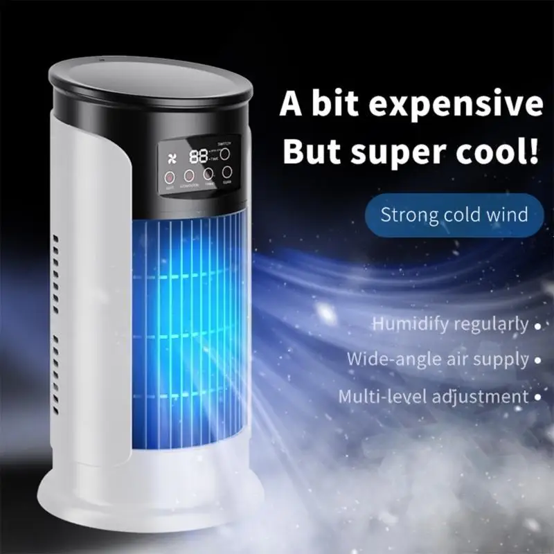 918D Ar condicionado portátil evaporativo Fan resfriamento ar 6 Speed ​​Mini Desktop