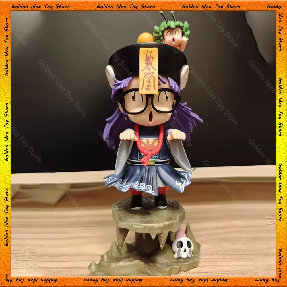 24cm Arale Anime Figure Arale Figurine IQ Doctor Arale Cute Pvc Statue Collectible Toys Model Doll Desk Decor Kid Birthday Gifts