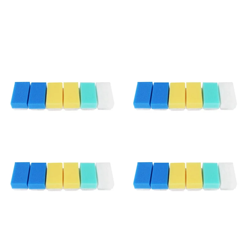 

B24C-Baby Bath Sponge (24 Pieces) Soft Foam Washer With Cradle Cap Brush Body,Hair And Scalp Clean Gentle Baby Sensory Brush