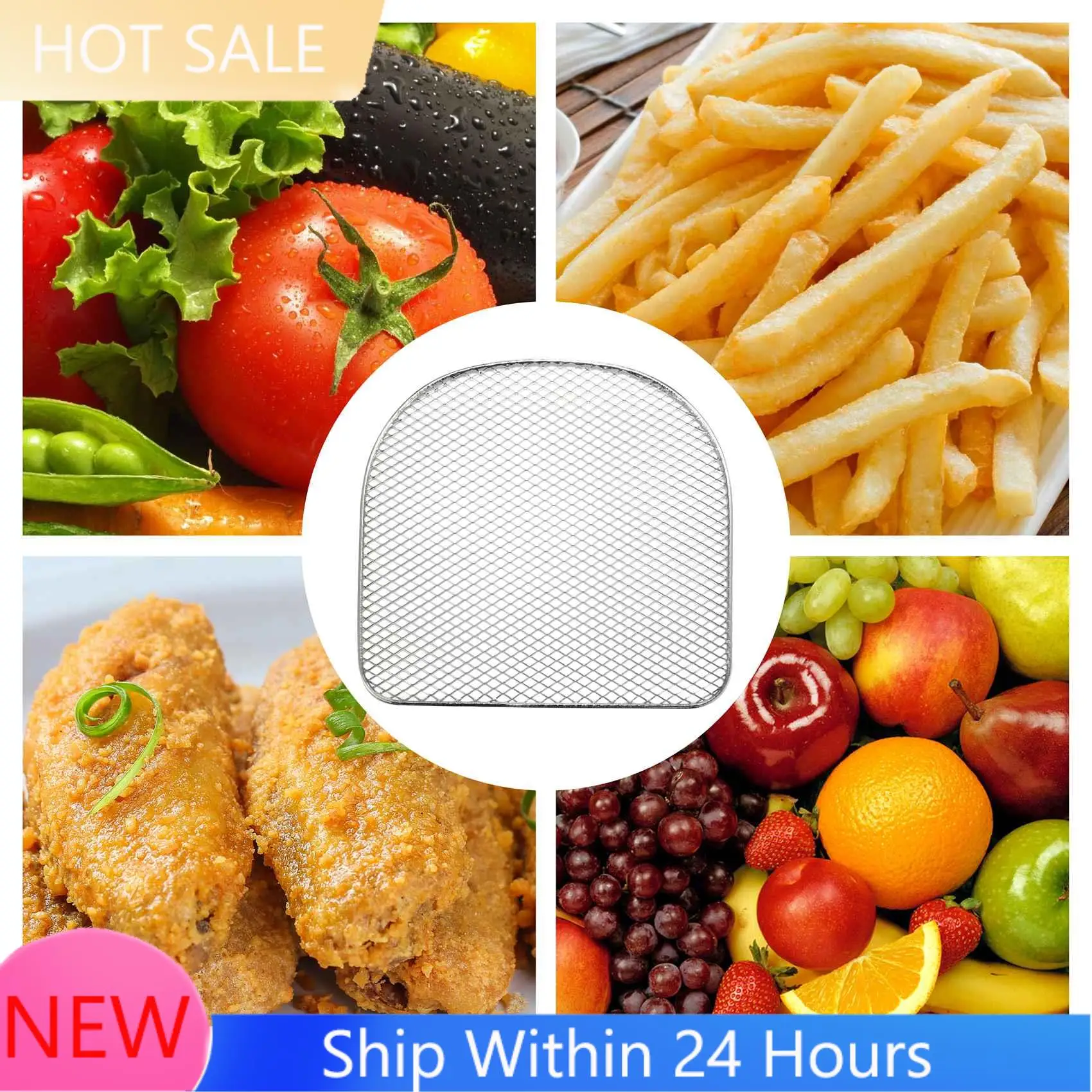 

【2025 ГОРЯЧИЙ】Стойка для дегидратора для духовки для фритюрницы, аксессуары для фритюрницы на 6 литров, обезвоженные фрукты и мясо, воздушная стойка, поднос для обезвоживания 3