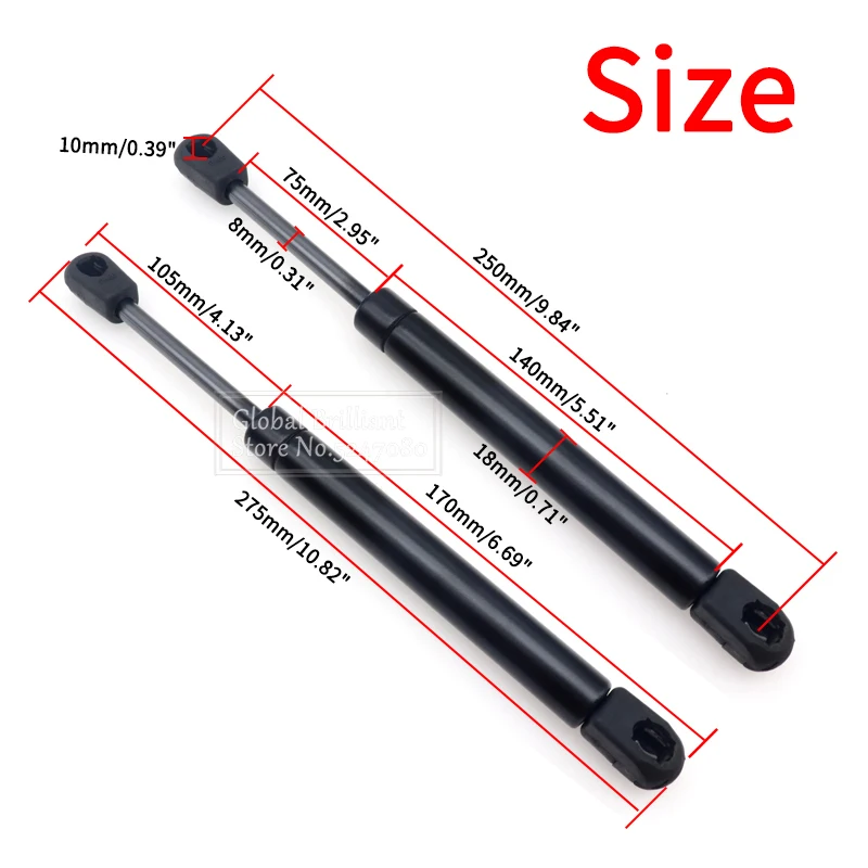 Pair Car Rear Tailgate Trunk Boot Gas Spring Struts Props Lift Supports Bar Fit Mazda 3 2004-2009 BN8W56930 BN8V56930 BN8W56930A