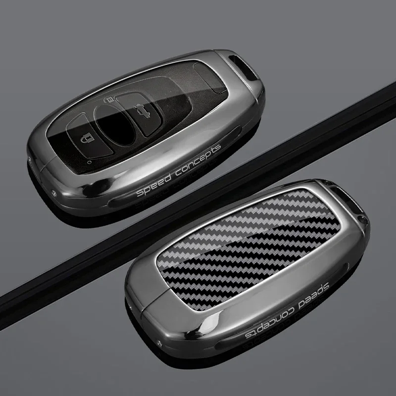 Suitable Zinc Alloy Carbon Fiber Car Key Case Cover For Subaru Legacy Impreza Forester XV BRZ WRX Levorg Keychina Accessories