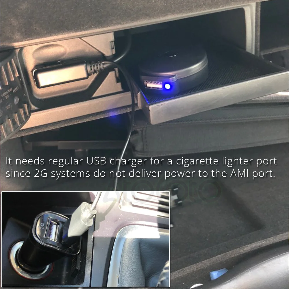 Akozon adaptateur Bluetooth AUX IN Remplacement du micro mains libres noir du module sans fil