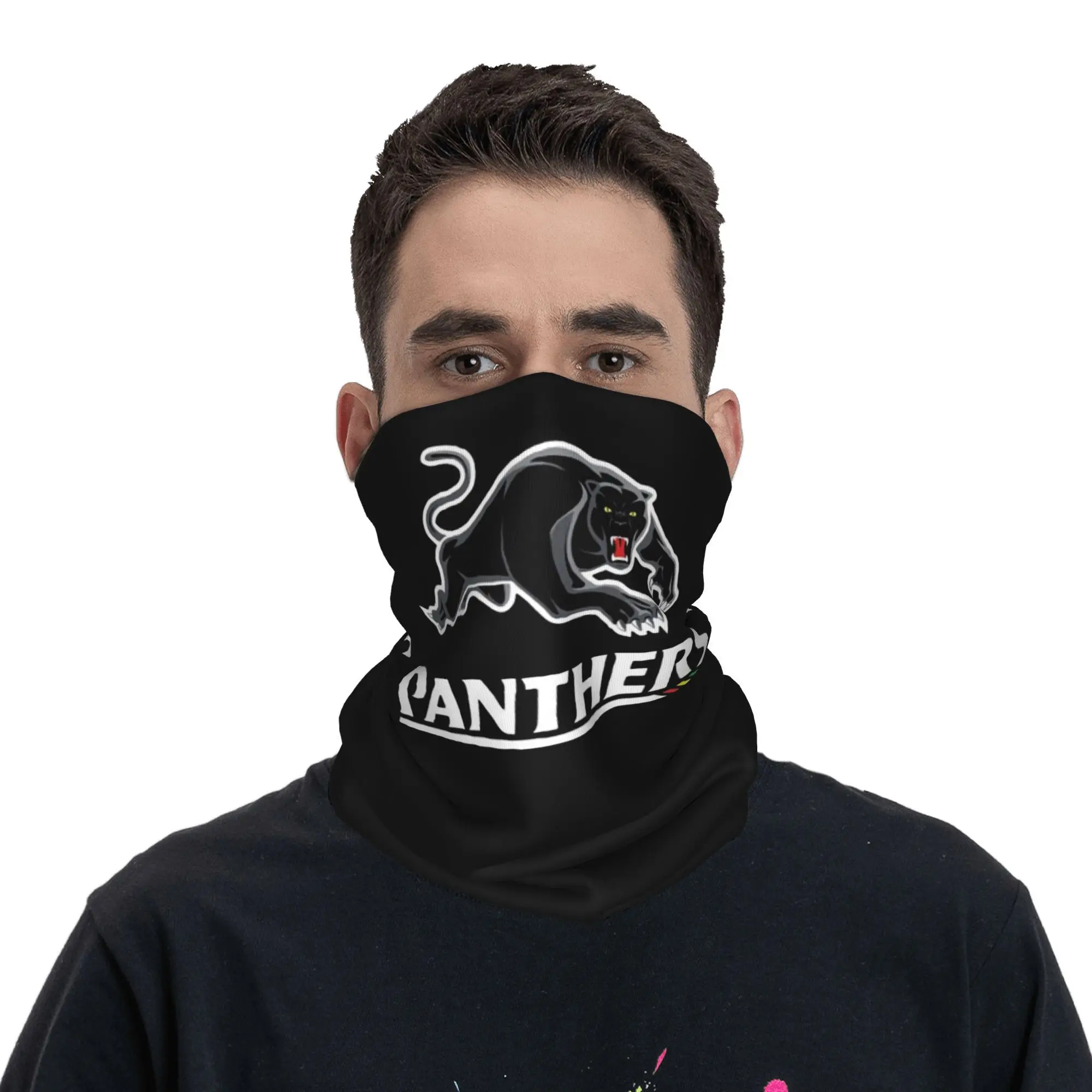 

Panthers-Penrit Bandana Neck Cover Printed Mask Scarf Multi-use Cycling Scarf Hiking Fishing Unisex Adult Breathable