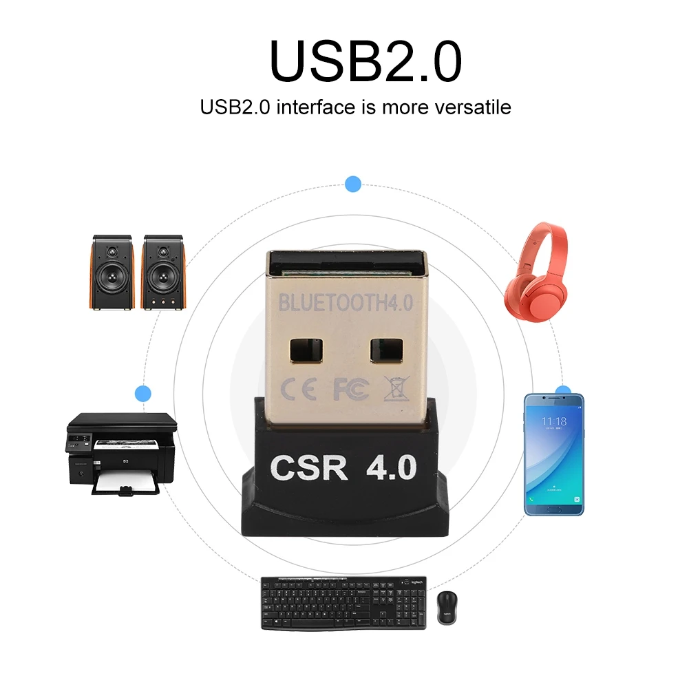 Bluetooth Adapter Wiress Dongles CSR4.0 Mini USB Bluetooth Adapter Wiress Dongles Receiver For Windows Mouse Keyboard Headset