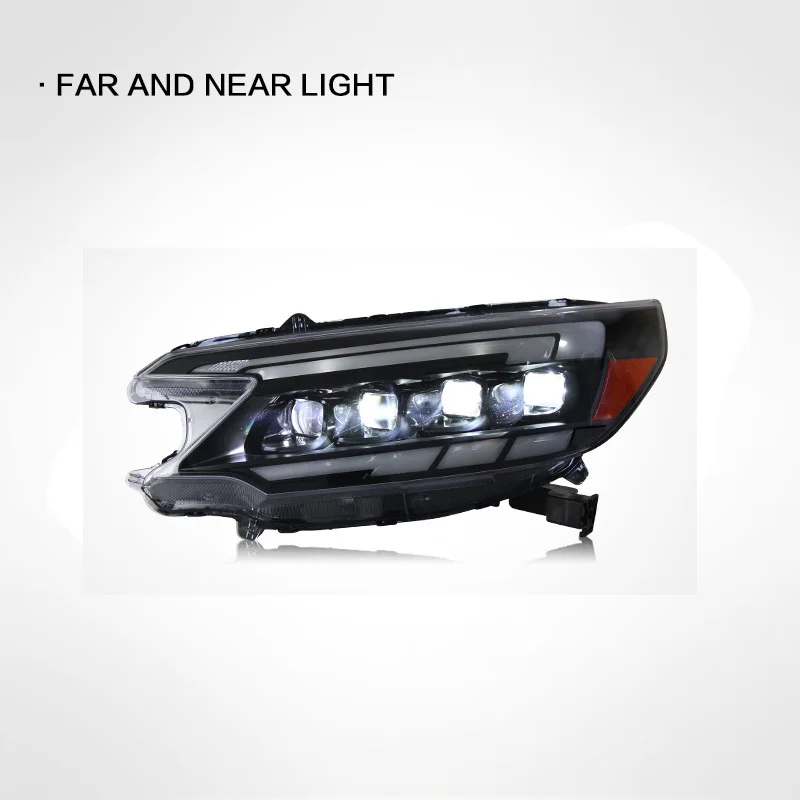 เหมาะสําหรับ Honda CRV 2012-2014 ชุดไฟหน้าดัดแปลง LED ไฟวิ่งกลางวัน streamer ไฟเลี้ยวเลนส์ไฟหน้า