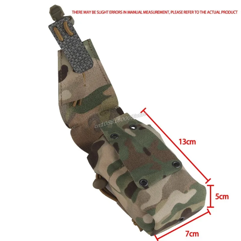 Tactical Banger Pocket Silent Mag Pouch Flashbang Smoke Bag FCPC Plate Carrier Molle Accessories Airsoft Shooting Trainning Gear - Image 2