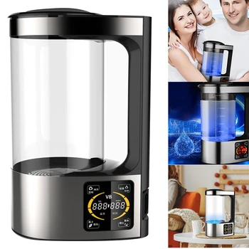V8 Hydrogen Rich Water Machine Constant Temperature 2000ML Hydrogen Water Pitcher Maker Machine Anti Aging for Family Use