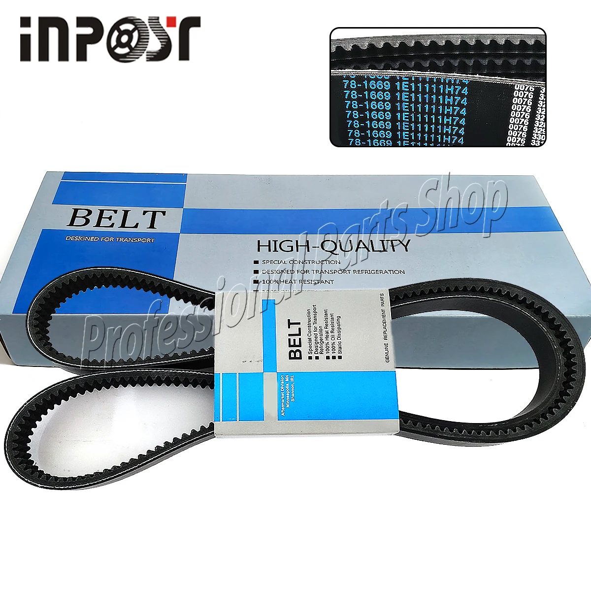 

Приводной ремень — двигатель до двигателя 78-1669 781669 для электродвигателя Thermo King T-Series T-1000 T-1200 T-1080R