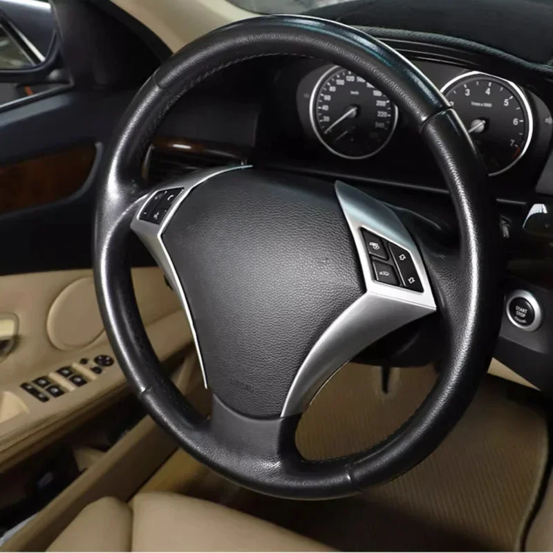 

For BMW 5 Series E60 2003-2007 Steering Wheel Sequin Modified Interior Steering Wheel Button Sequin Frame Interior Accessories