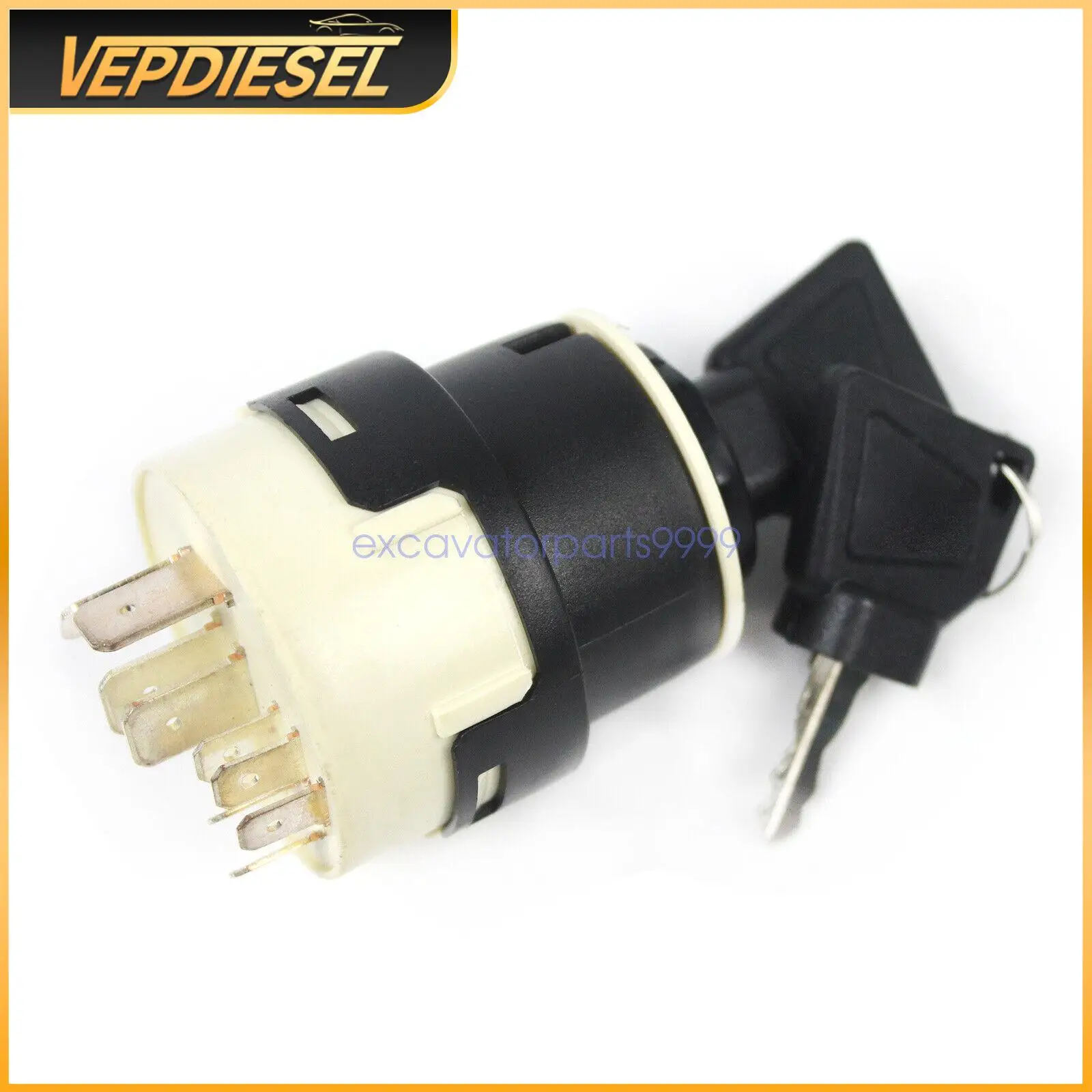 

2 Keys Ignition Switch For JCB JCB200 JCB220 PART NO. 701/80184 701/45500 50988 858/04674 with 3 months warranty