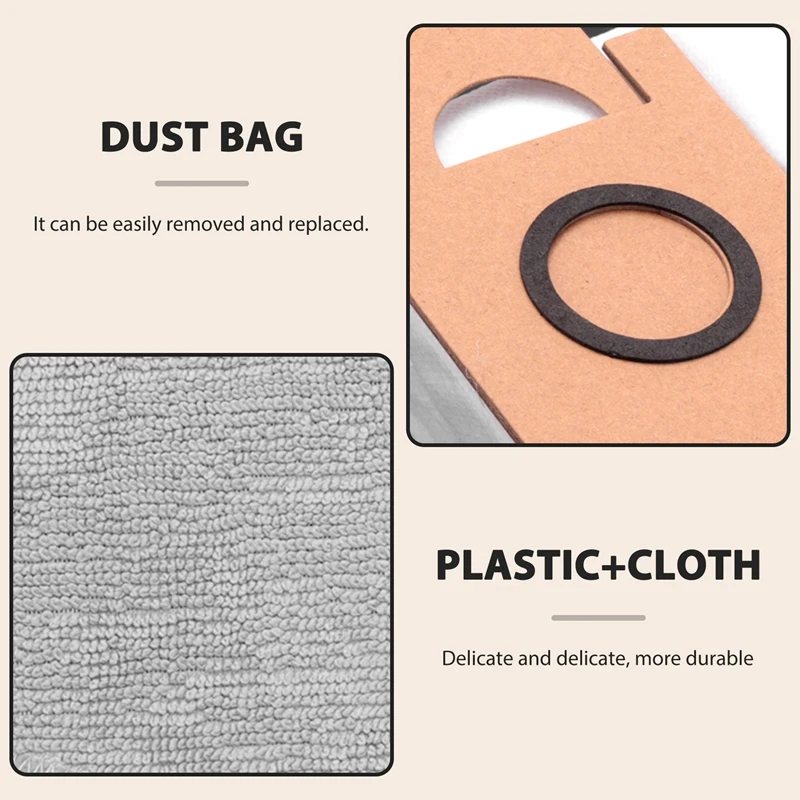 Replaceable Accessories Dust Bag Side Brush For Lydsto R1 Robot Vacuum Cleaner Mop Cloths Spare Parts