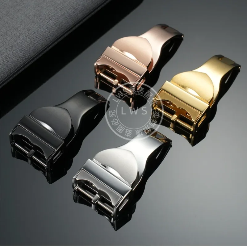 

Для Tudor бронзовый черный щит маленький красный цветок кожаный ремешок пряжка силиконовая резина нержавеющая сталь складная застежка для часов 18 мм детали