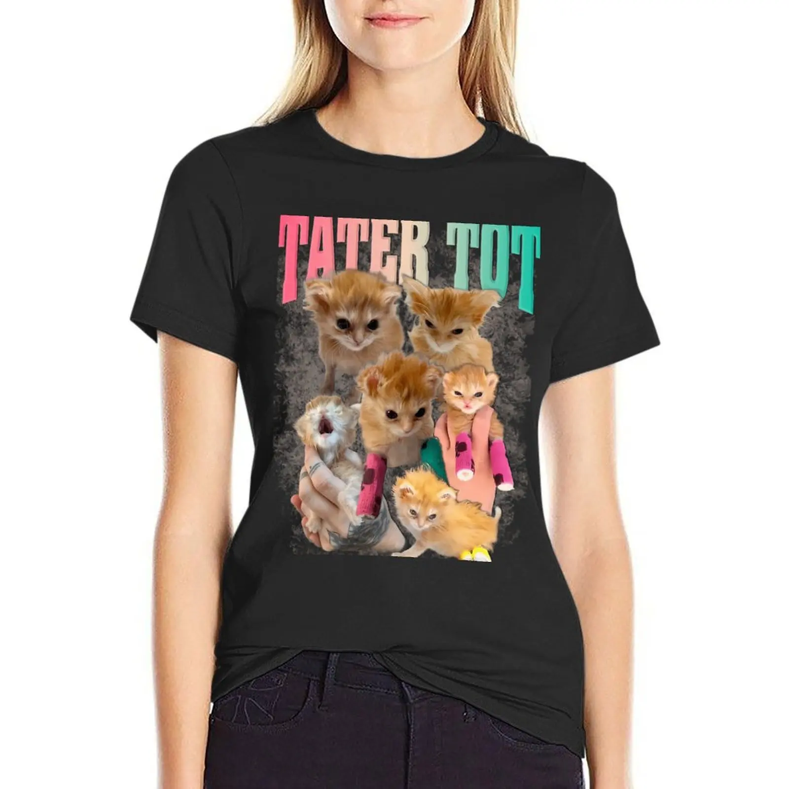 

Tater Tot T-Shirt tops blanks anime clothes quick drying white t-shirts for Women