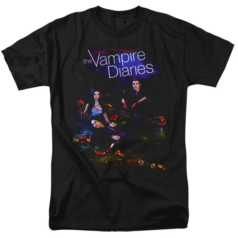The Vampire Diaries - Tempted - Adult Unisex Short Sleeve T-Shirt - Black