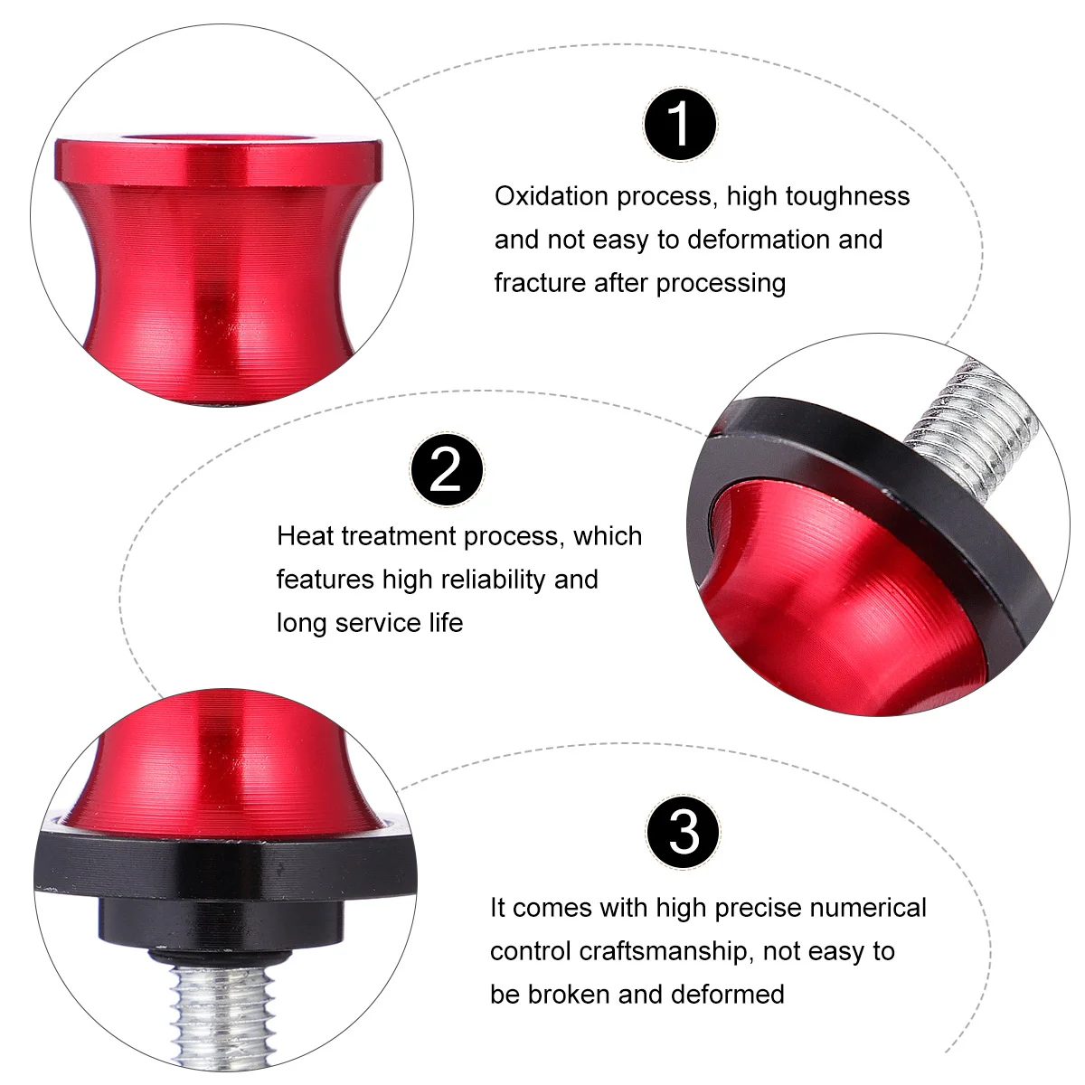 

Aluminum Alloy Motorbike Lifting Screw for Motorcycle Heavy Duty Modification Rear Lifting Nail with High Precision Cnc