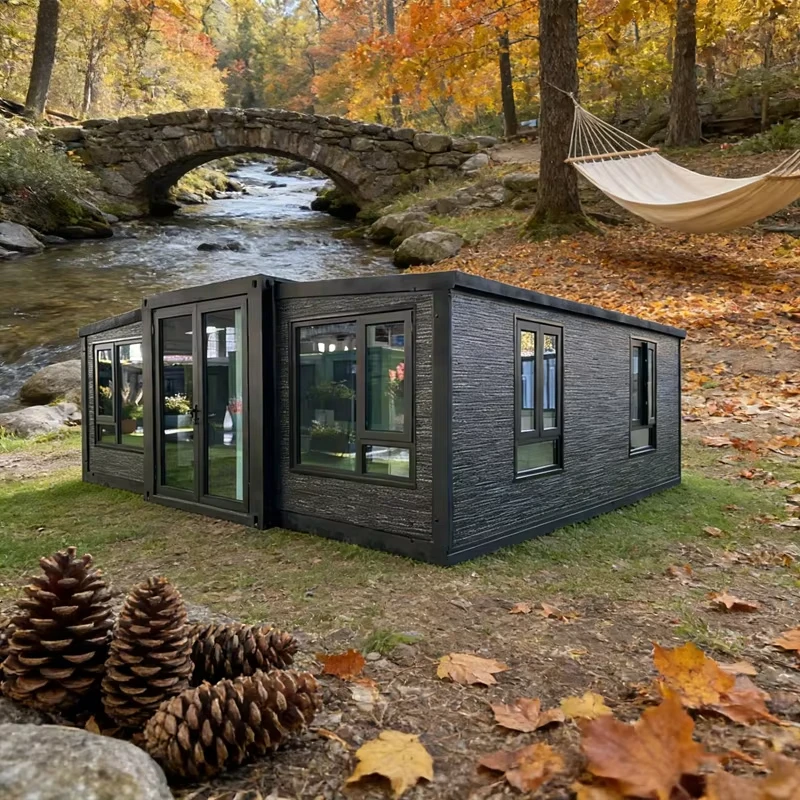 Mold Resistant Foldable Expandable Portable Prefab Container Home Anti Humidity Design Ventilated Modular Cabin Healthy Living