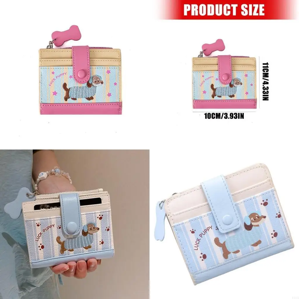 

Модный кошелек, небольшой компактный кошелек, женский короткий кошелек, кожаные двойные кошельки, держатель для кредитных карт,