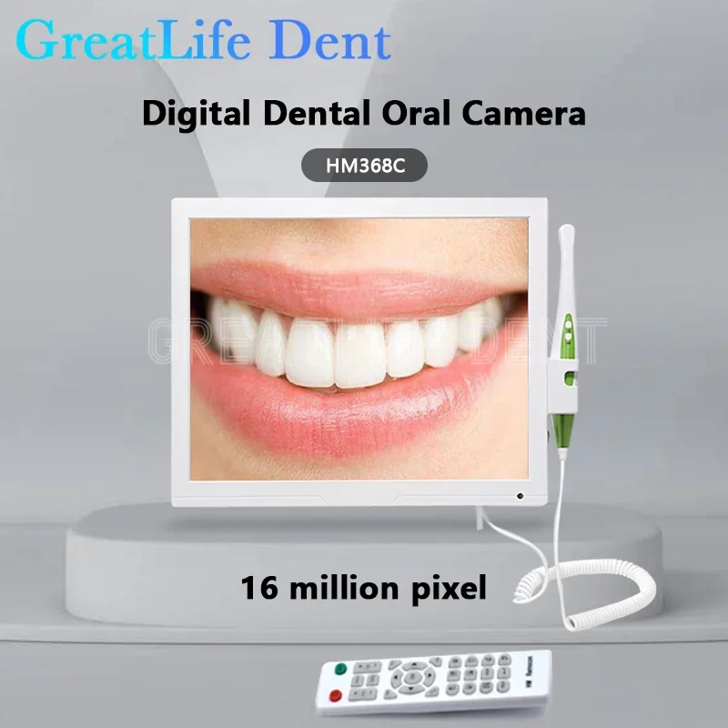 GreatLife Dent Wifi HD16 Million Pixel High-definition Endoscope 17Inch LCD Monitor Wireless Intraoral Camera Dental With Screen