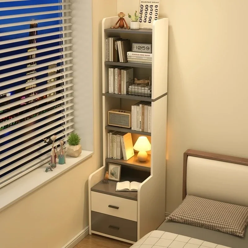 

bedside table household bedroom shelf simple modern multi layer floor storage bookshelf