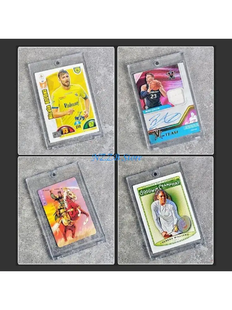 

T21F Card Holder Cases Acrylic Card Holder 35PT-180PT Clear Trading Card Protector for Sport Card Game Card Storage