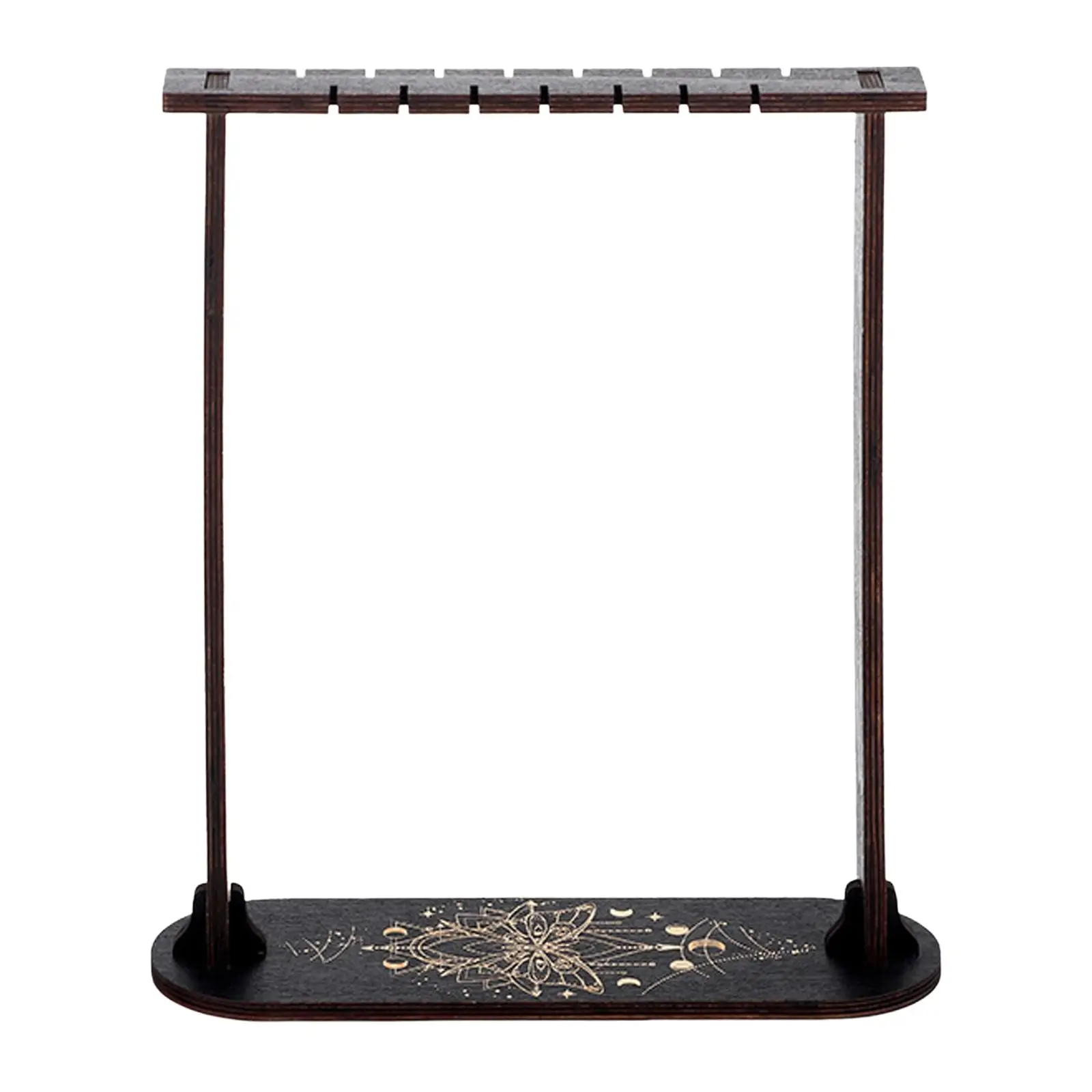 Pine Wooden Pendulum Display Frame Crystal Shelf Holder for Bedroom Ornament Storage Base