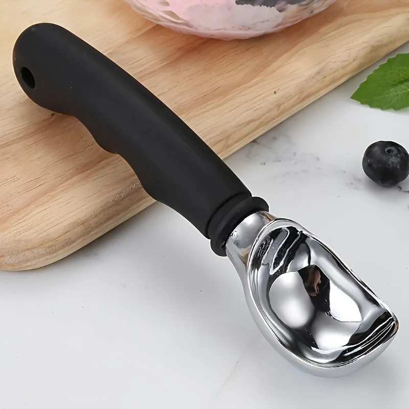 Cuchara para helado de acero inoxidable con mango cómodo, excavadora duradera de bolas de fruta de acero inoxidable 304 para sandía y hielo C
