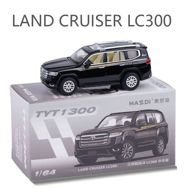 Massdi escala 1:64 land cruiser lc300 liga simulação modelo de carro coleção estática decorado presentes do feriado brinquedos lembrança presente