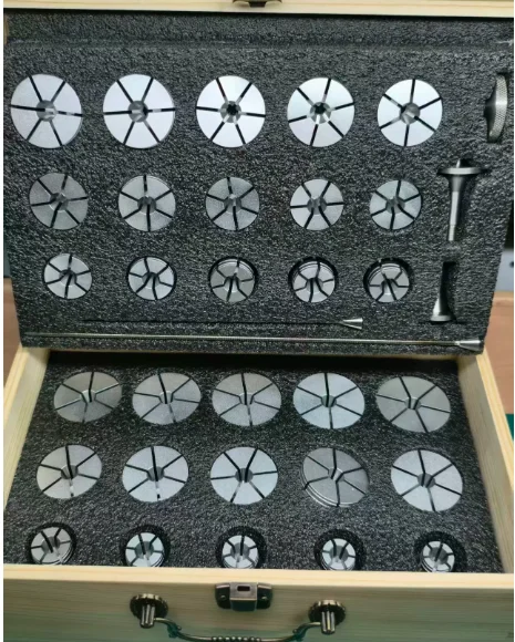 30Pcs B8 Watch Lathe Collet Shell Polishing Jig, Inner Support ThreadOuter Ring Surface BottomScrewFixture for Watchmaker Repair
