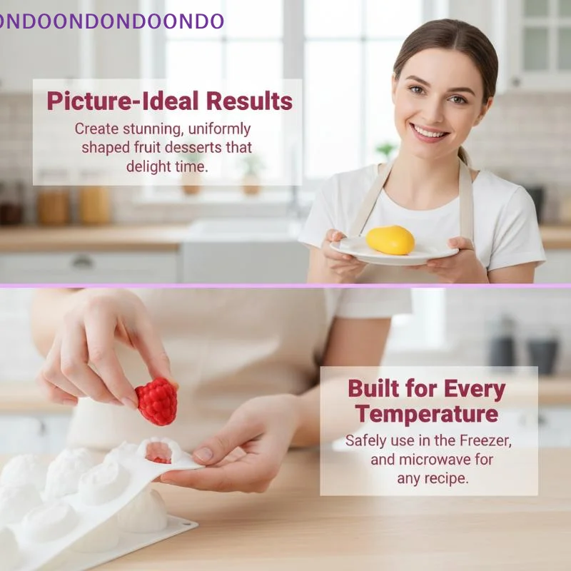 

Silicone Mousse Cake Mold Non-Stick Surface for Easily Shaping Hami Melon Lychee Blueberry Grape Desserts