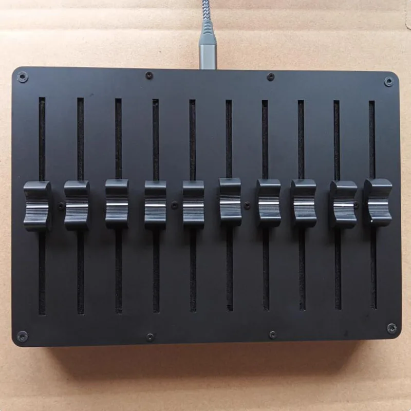 Looook Store USB Type-C MIDI Controller 10 Channel Faders Customizable CC Mapping for DAW Music Production Mixing Control