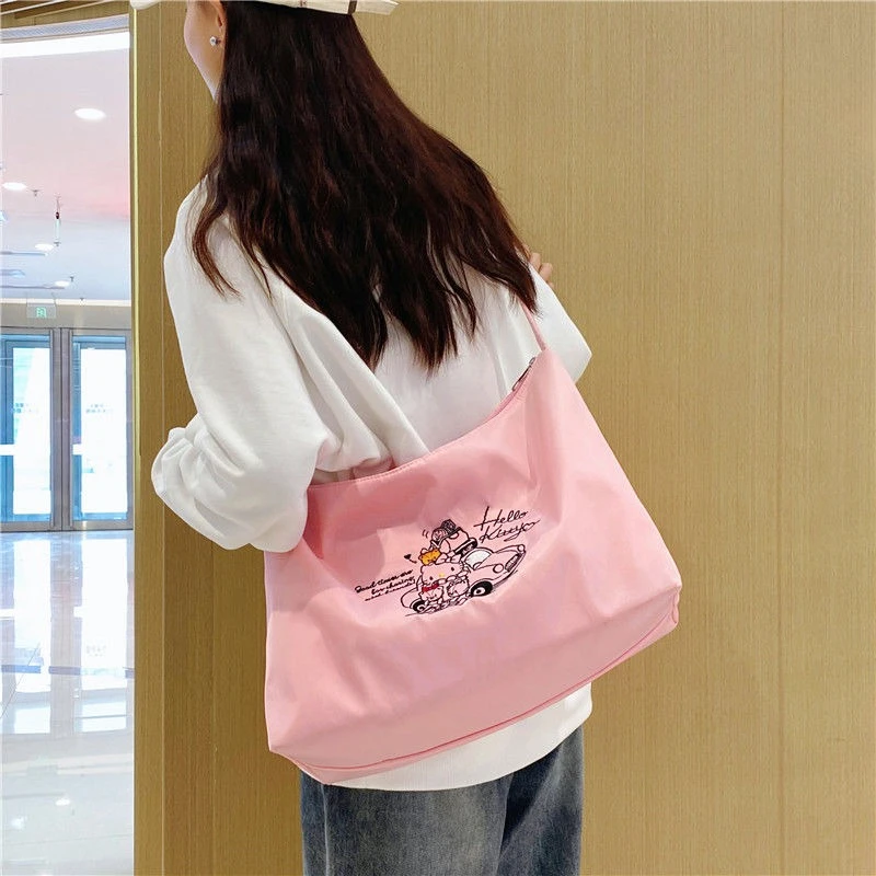 

Kawaii Kuromi My Melody Hello Kitty Cinnamoroll Sanrio Student Lovely Large Capacit Crossbody Bag One Shoulder Bag Gift for Kids