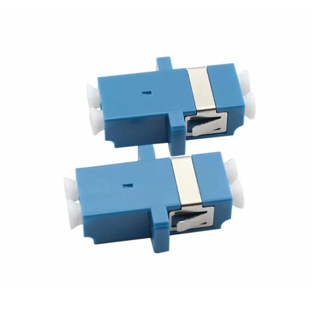 50pcs Fiber Optic connectors LC-LC UPC Fiber adapter UPC fiber cable duplex mode LC-LC fiber flanged fiber adapter