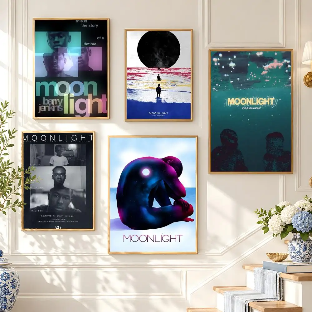movie Moonlight Poster Poster HD Frameless Preppy Style Wall Art Home Decor For Living Room Bedroom Gift