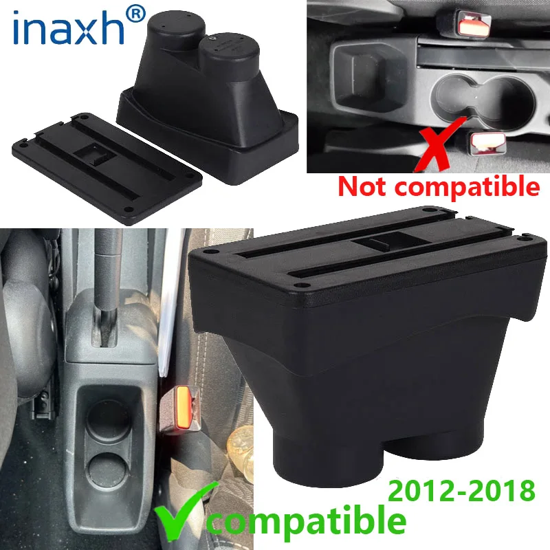 For Peugeot 208 Armrest Box Storage box Car accessories Retrofit parts Interior details Auto Holder Ashtray 2012-2018