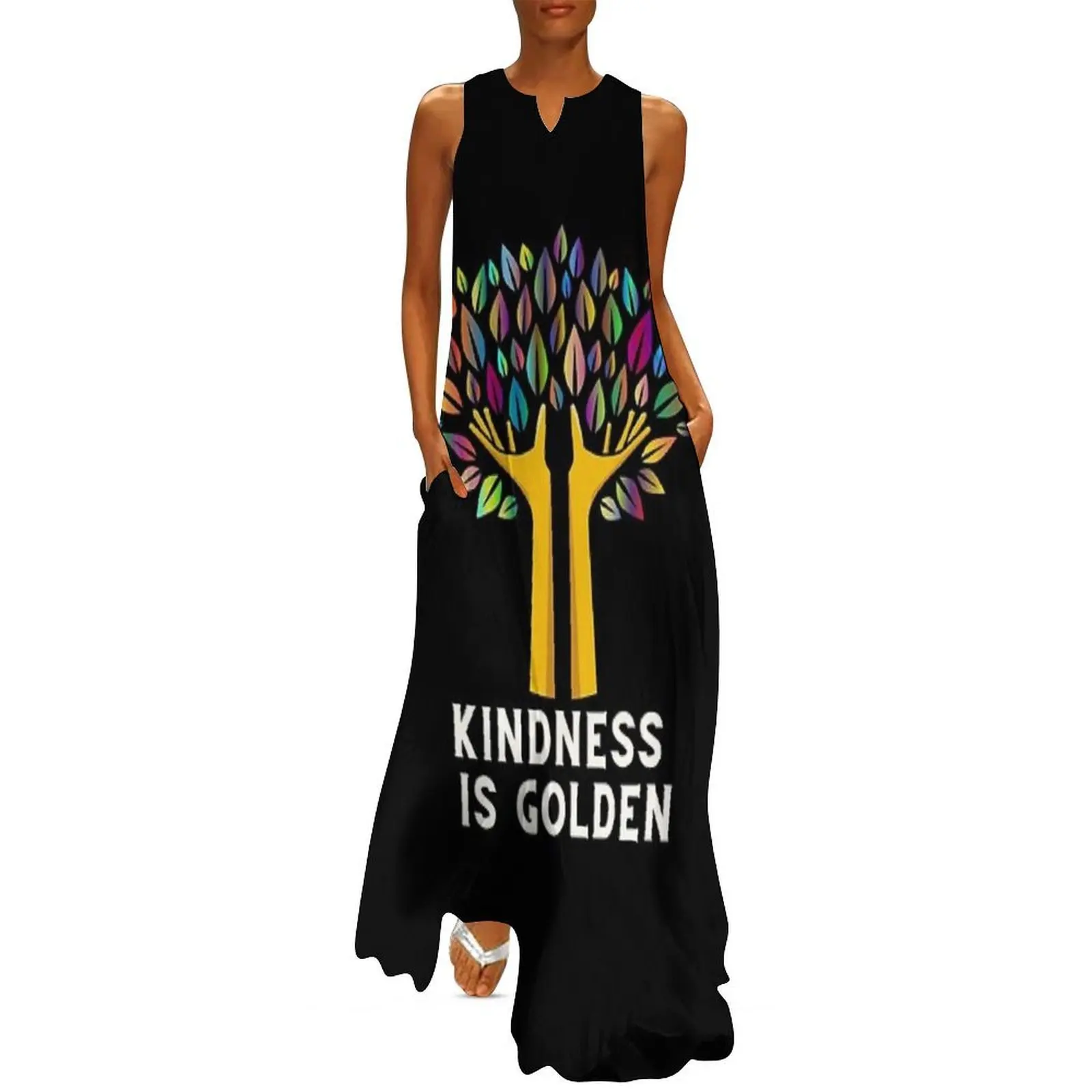 

Kindness is golden 7 Long Dress summer dress women 2025 party dresses woman Party dresses sexy dress