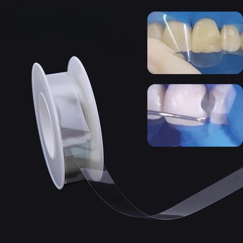 Dental Transparent Polyester Forming Sheet Teflon Milky White Forming Sheet Tooth Adjacent Surface Forming Strip 15M