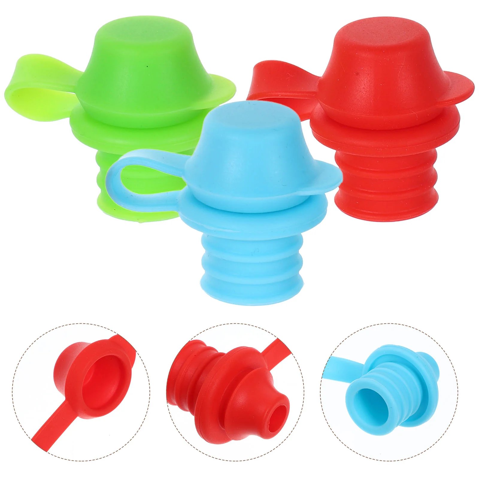 3 Stück Silikon Flaschen verschluss Mund Kleinkind Wasser deckel Adapter x x cm Flaschen Ausguss Milch für Kinder kappen