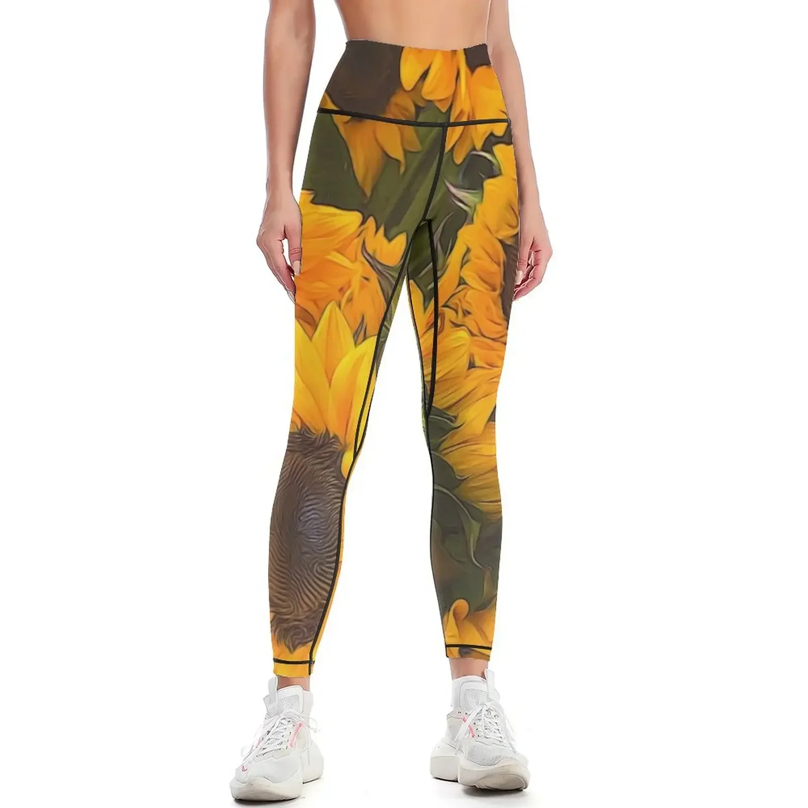 

Sunflowers Leggings Women's high waist Women's fitness joggers for Training pants Womens Leggings
