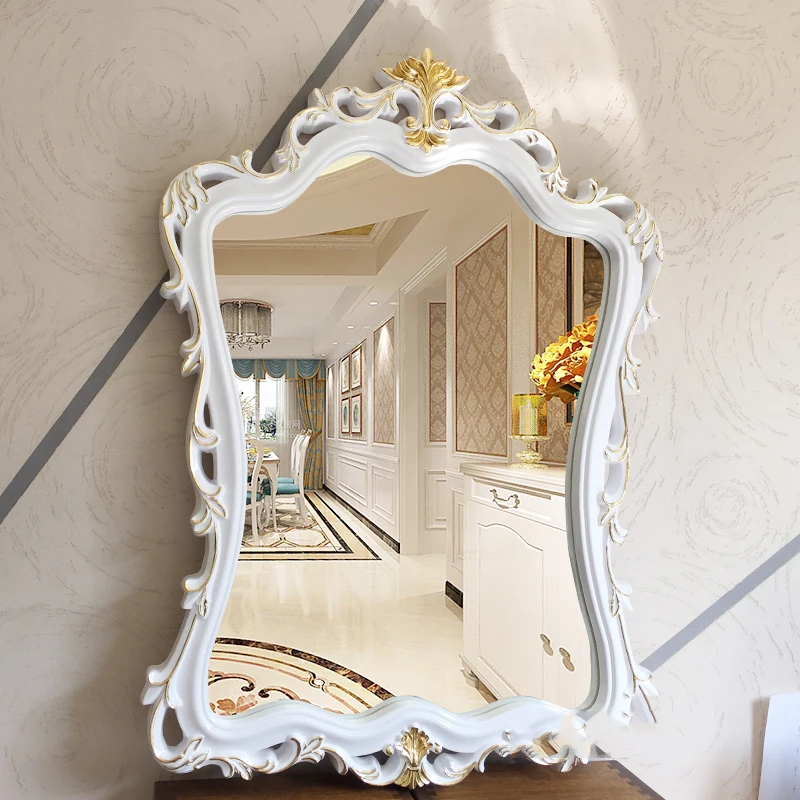 Creative Dressing Mirror Bathroom Art Design Vintage Mirror Wall Mount Aesthetic Espejos Decorativos Decoration Living Room