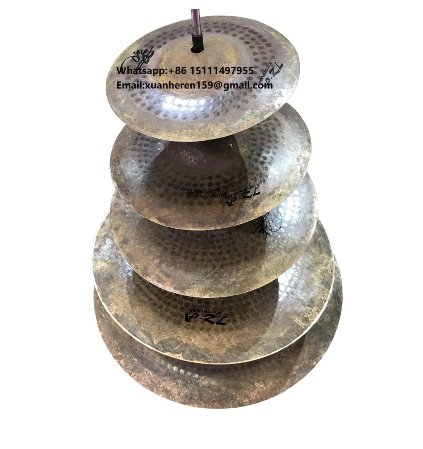 Tongxiang 100% Handmade B20 TZ-A Cymbals Set TZ-A Drum Musical Instrument Series