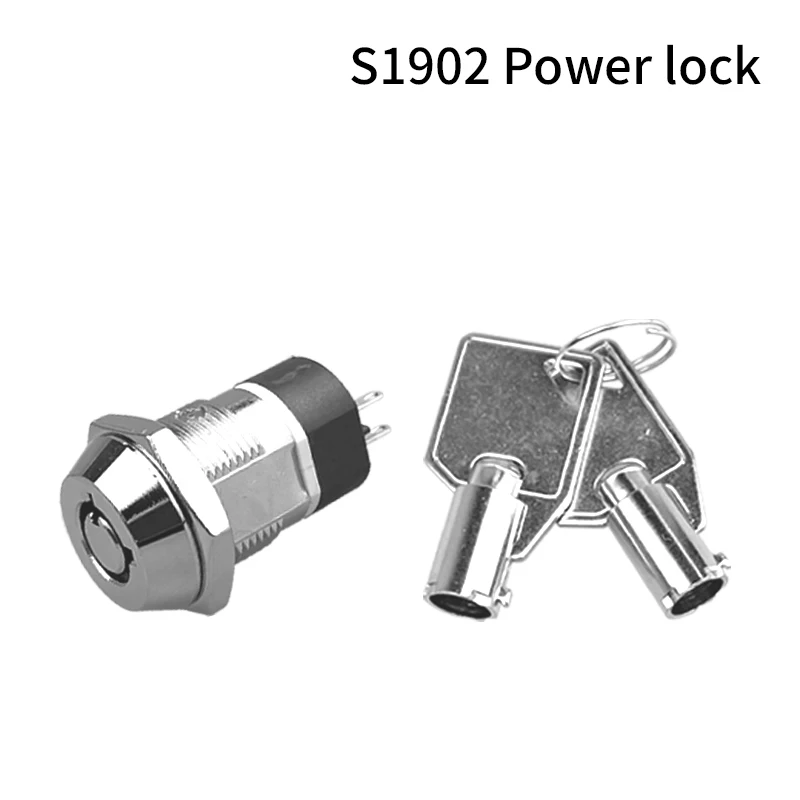 19MM Power Electronic Locks with Switch Key Single/Double Pull Sets of 5/10/20 (Models: 1201, 1203, 1204, 1601, 1901, and 1902)