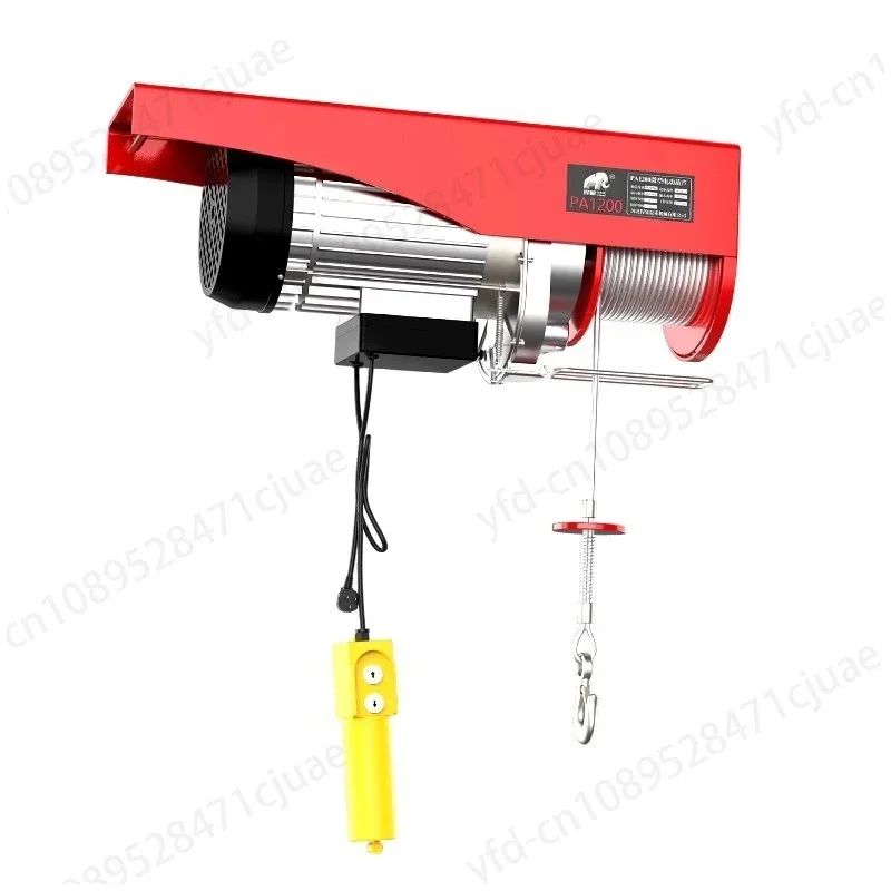 Micro Electric Hoist 220V Crane Household Small Lift Hoist 200kg Winch Decoration Crane