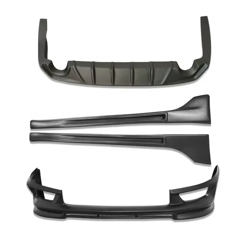 New Front Bumper Lower Lip for Mitsubishi Lancer 2009-2012 Singapore Style Body Kit Side Skirt Rear Diffuser Lip Plate ABS